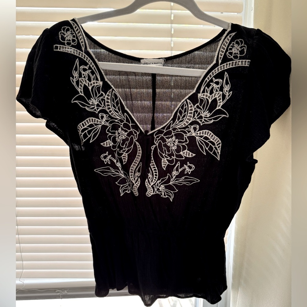 Embroidered top